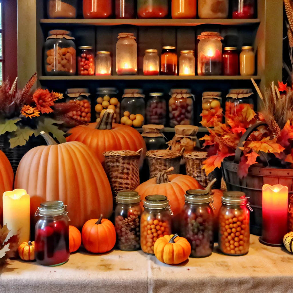 Autumn Pantry Display